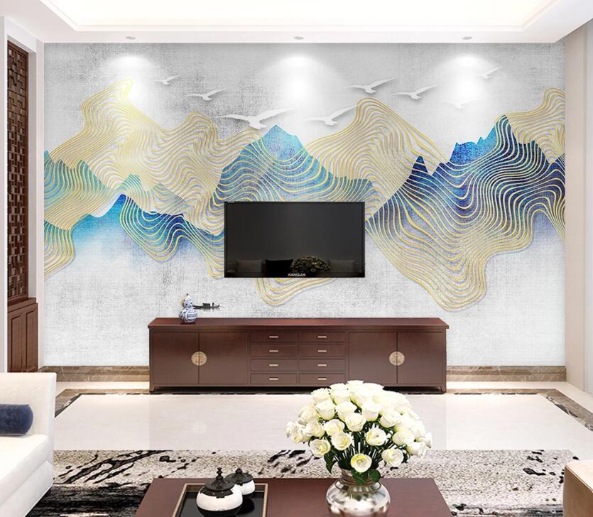3D Abstract Valley WC51 Wall Murals Wallpaper AJ Wallpaper 2 