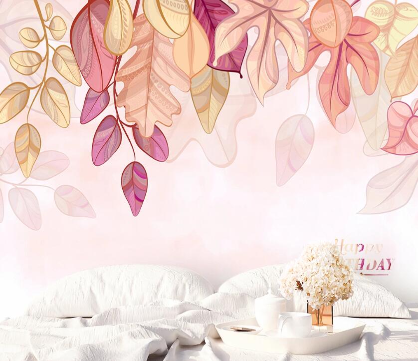 3D Colored Leaves WC97 Wall Murals Wallpaper AJ Wallpaper 2 