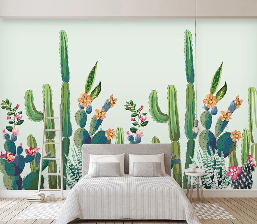3D Color Plant WC81 Wall Murals Wallpaper AJ Wallpaper 2 