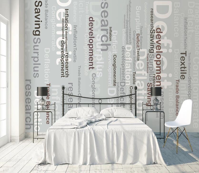 3D English Word WC1951 Wall Murals