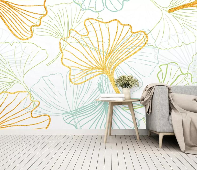 3D Colored Leaves WC43 Wall Murals Wallpaper AJ Wallpaper 2 