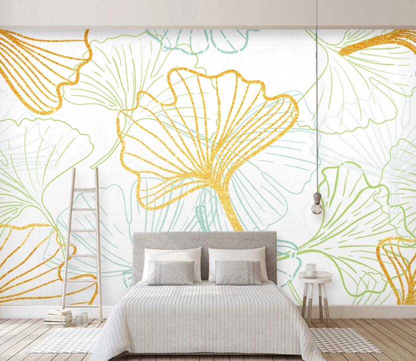 3D Colored Leaves WC43 Wall Murals Wallpaper AJ Wallpaper 2 