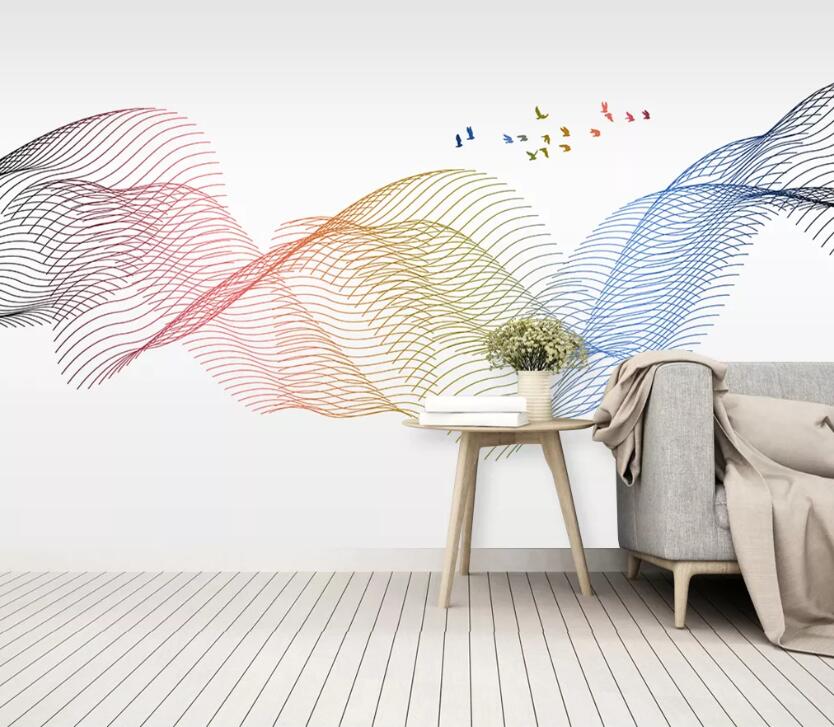 3D Color Wave WC54 Wall Murals Wallpaper AJ Wallpaper 2 