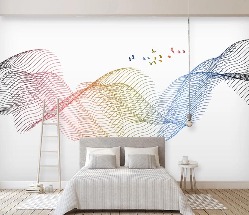 3D Color Wave WC54 Wall Murals Wallpaper AJ Wallpaper 2 