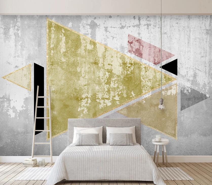 3D Colored Triangle WC23 Wall Murals Wallpaper AJ Wallpaper 2 