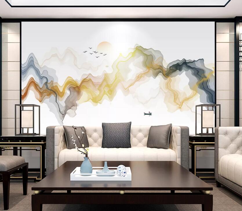 3D Gradient Shape WC1950 Wall Murals