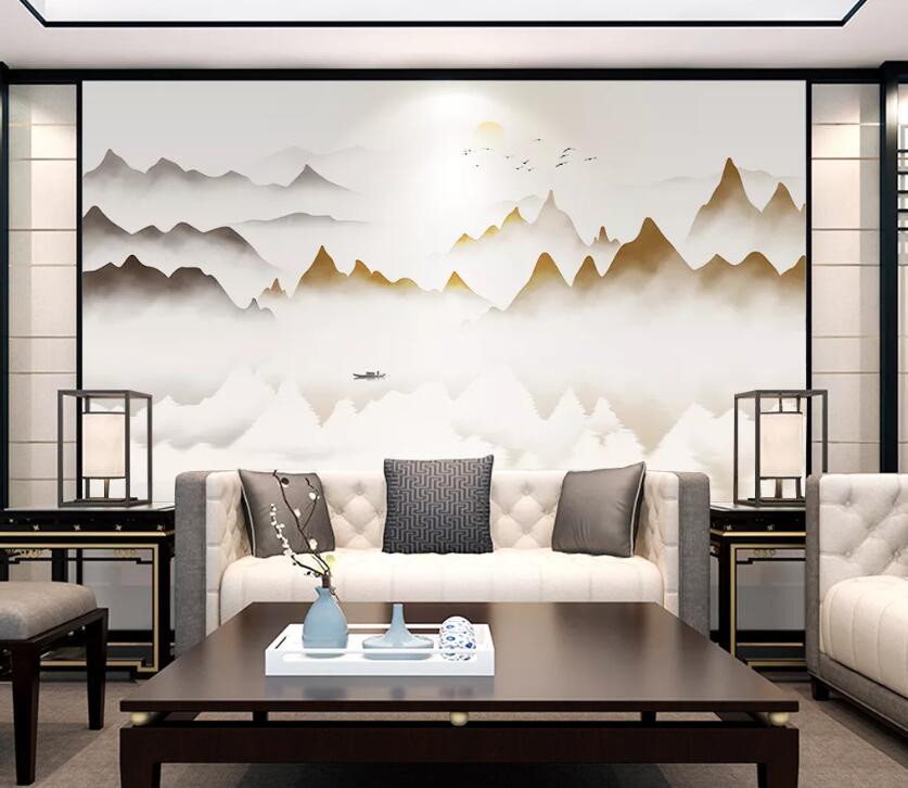 3D Foggy Forest WC84 Wall Murals Wallpaper AJ Wallpaper 2 