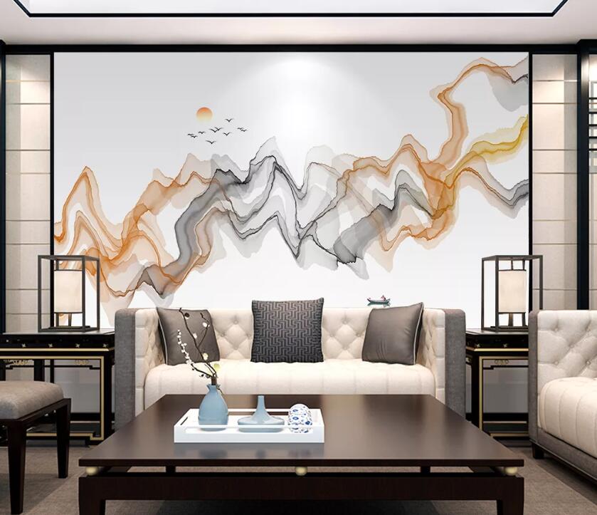 3D Color Wave WC45 Wall Murals Wallpaper AJ Wallpaper 2 