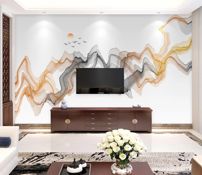 3D Color Wave WC45 Wall Murals Wallpaper AJ Wallpaper 2 