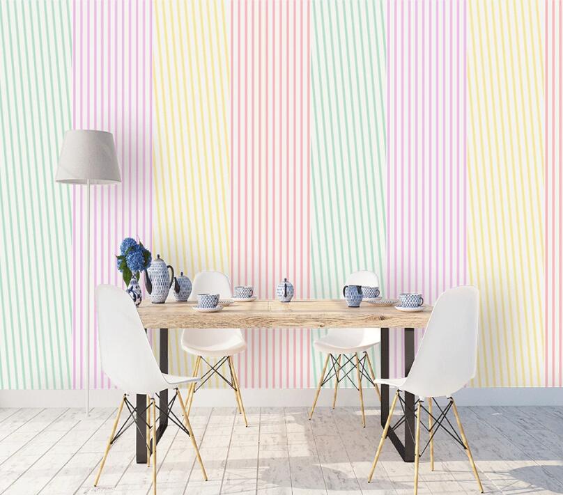 3D Colored Vertical WC1779 Wall Murals