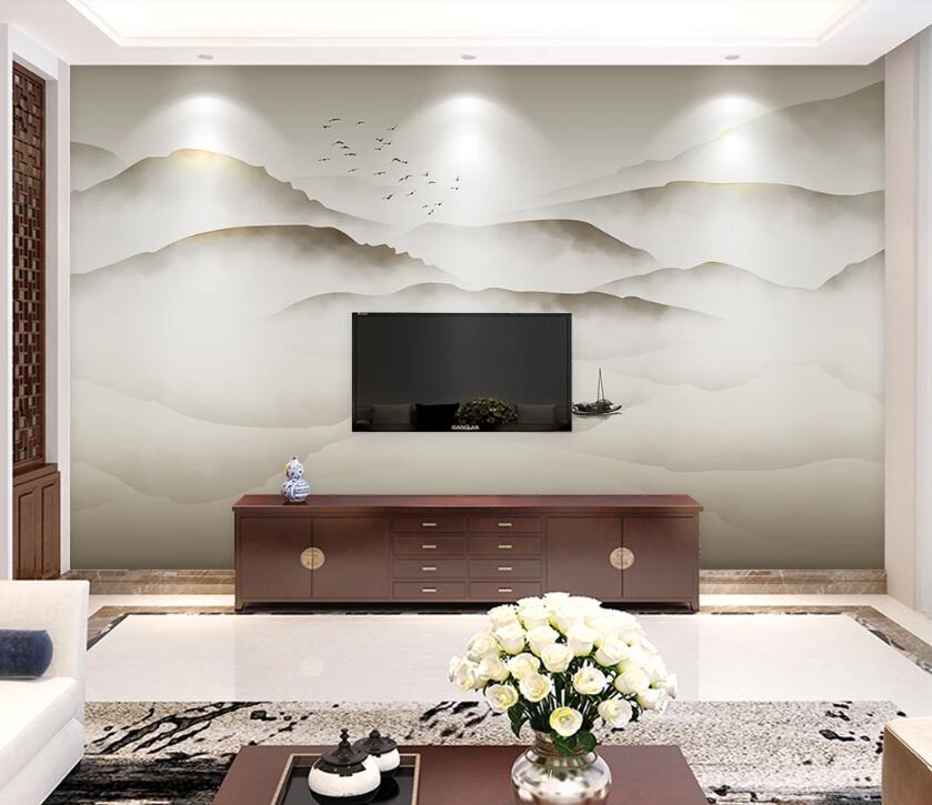 3D Mountain River WC90 Wall Murals Wallpaper AJ Wallpaper 2 