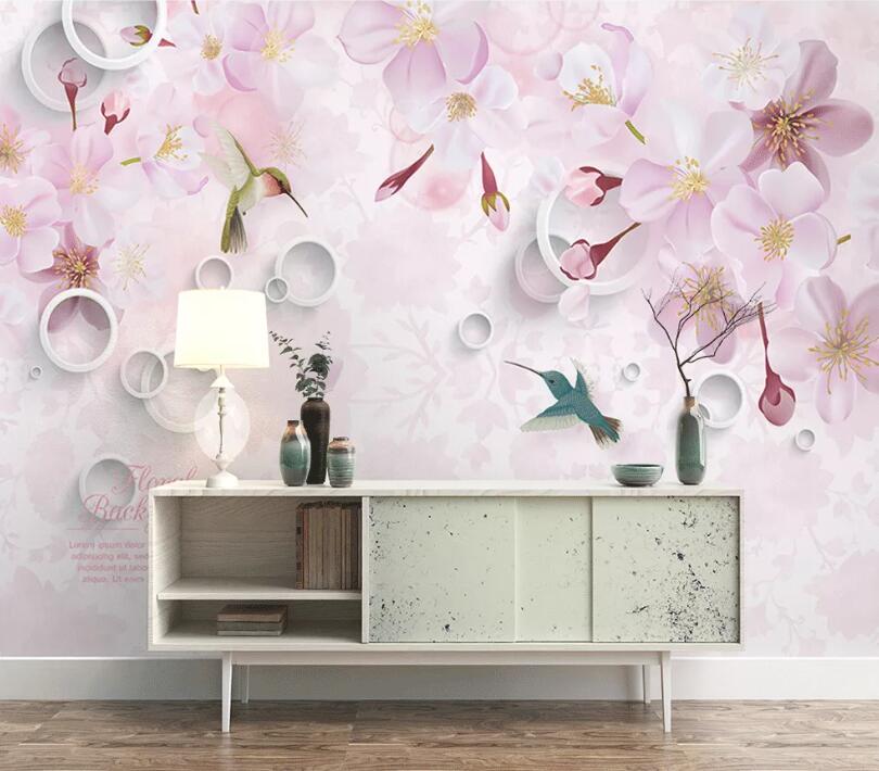 3D Colored Flowers WC75 Wall Murals Wallpaper AJ Wallpaper 2 