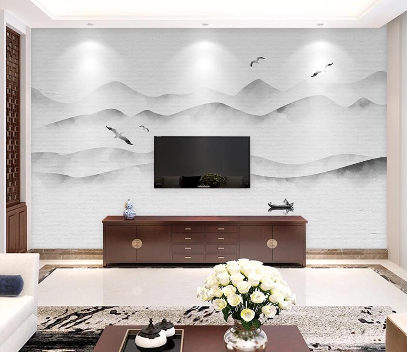 3D Misty Valley WG49 Wall Murals Wallpaper AJ Wallpaper 2 