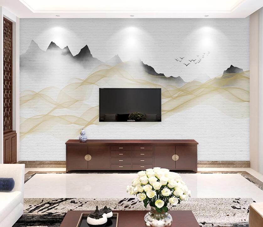 3D Color Wave WG47 Wall Murals Wallpaper AJ Wallpaper 2 