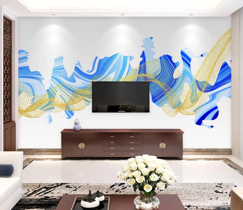 3D Color Wave WG43 Wall Murals Wallpaper AJ Wallpaper 2 