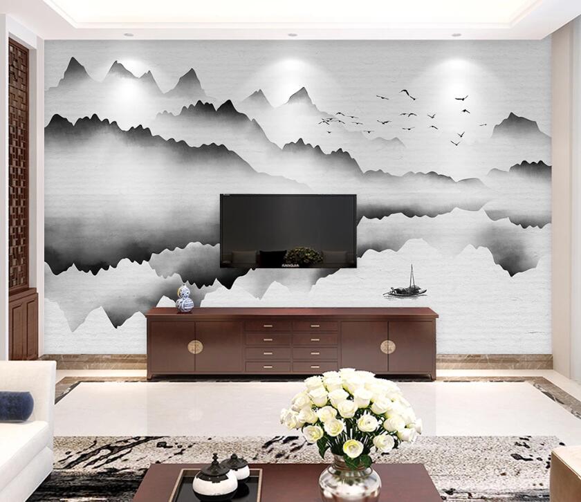 3D Misty Valley WC41 Wall Murals Wallpaper AJ Wallpaper 2 