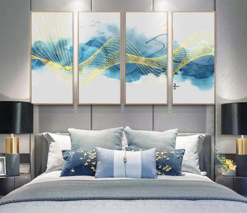 3D Golden Stripes WC83 Wall Murals Wallpaper AJ Wallpaper 2 