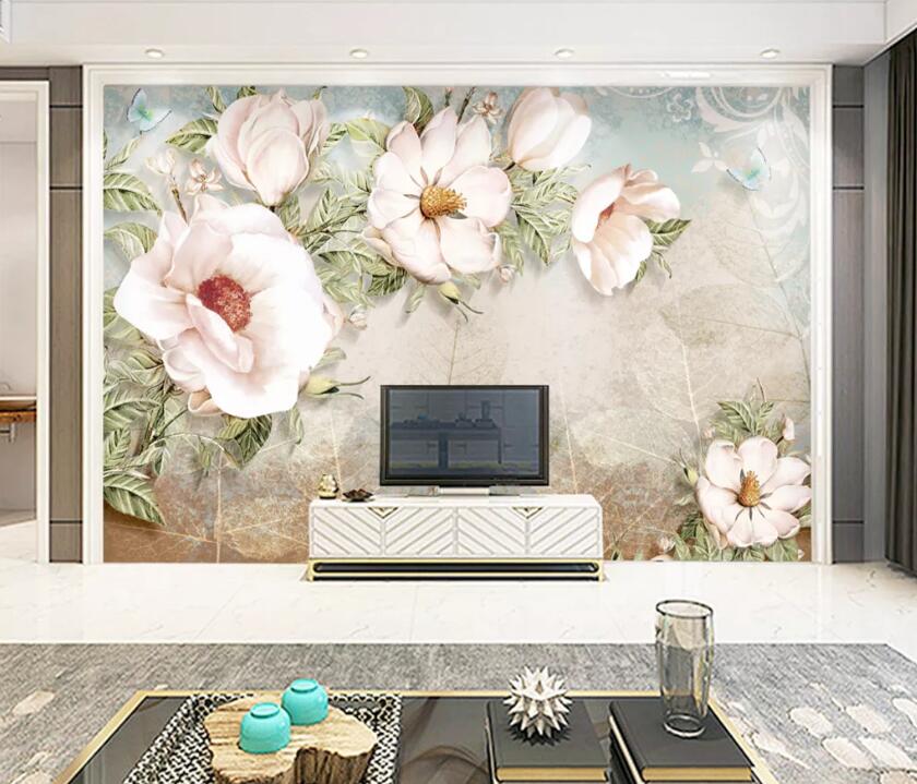 3D Powder Flower WC1716 Wall Murals