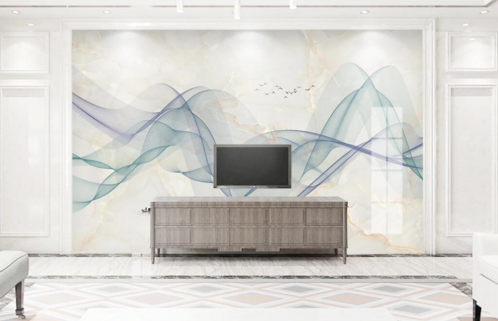 3D Color Wave WC69 Wall Murals Wallpaper AJ Wallpaper 2 