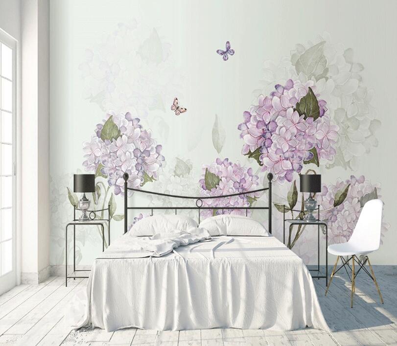 3D Colored Flowers WC49 Wall Murals Wallpaper AJ Wallpaper 2 