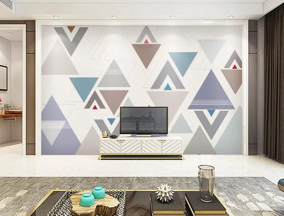 3D Inverted Triangle WC1658 Wall Murals