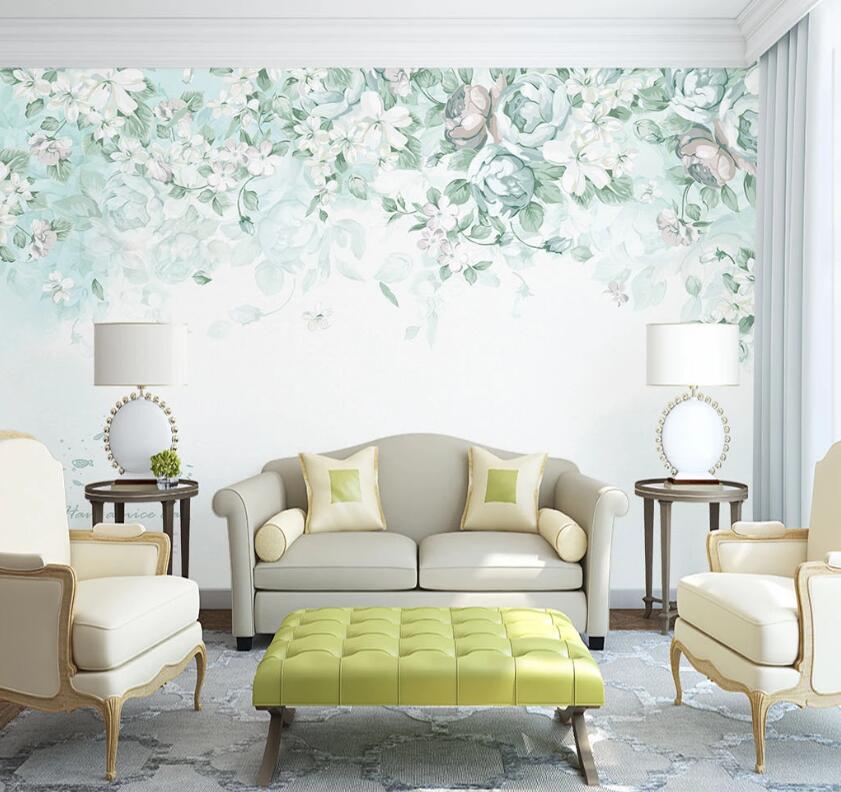 3D Green Leaf WC09 Wall Murals Wallpaper AJ Wallpaper 2 