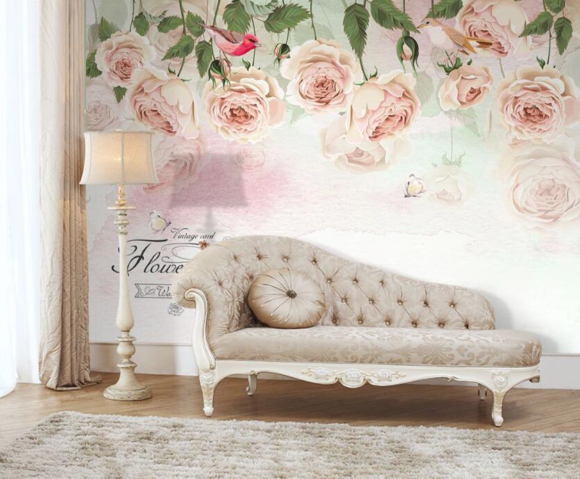 3D Colored Flowers WC81 Wall Murals Wallpaper AJ Wallpaper 2 