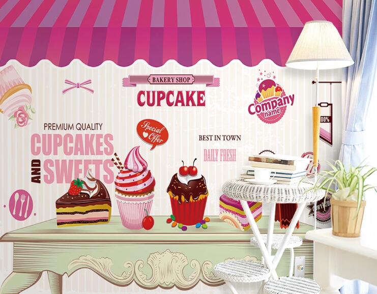 3D Delicious Cake WC88 Food Wall Murals Wallpaper AJ Wallpaper 2 