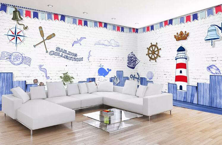 3D Nautical Tools WC51 Wall Murals Wallpaper AJ Wallpaper 2 