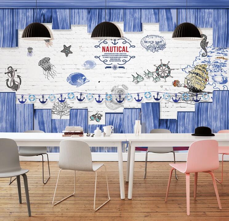 3D Nautical Tools WC48 Wall Murals Wallpaper AJ Wallpaper 2 