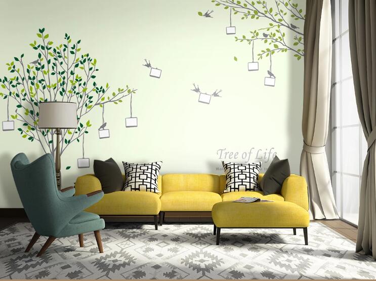 3D Green Leaf WC33 Wall Murals Wallpaper AJ Wallpaper 2 