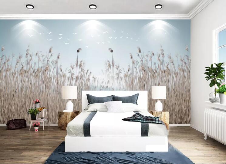 3D Reeds WC21 Wall Murals Wallpaper AJ Wallpaper 2 