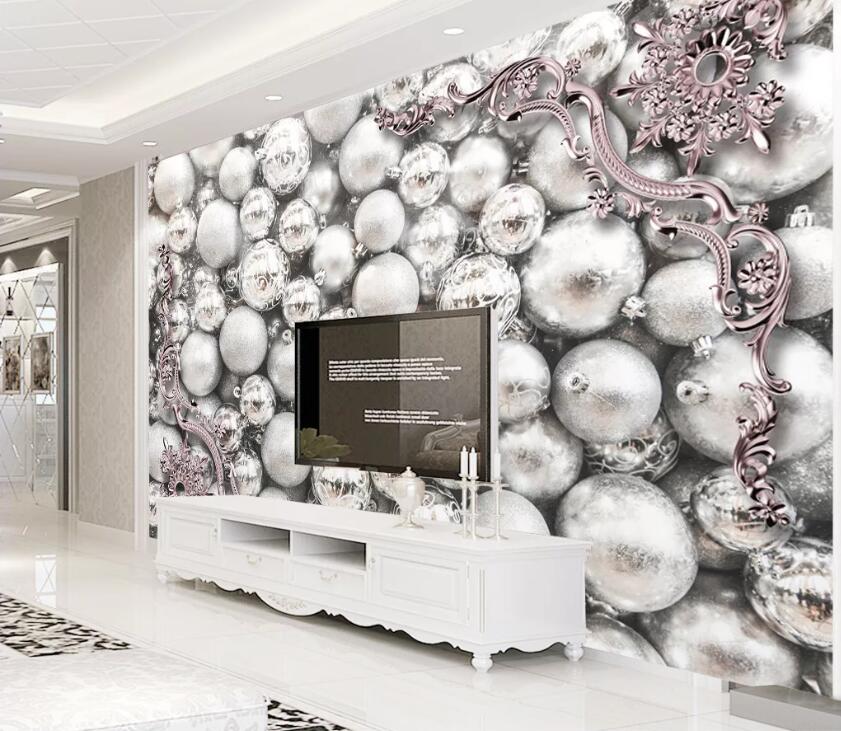 3D Pearl Pattern WC1332 Wall Murals