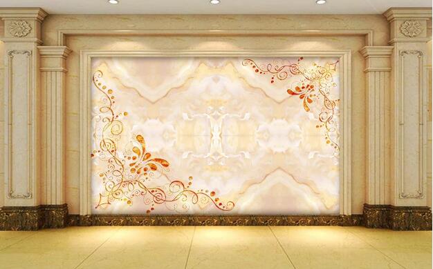 3D Yellow Pattern WC40 Wall Murals Wallpaper AJ Wallpaper 2 