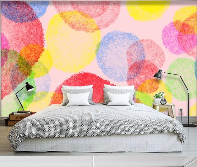 3D Color Circle WC1076 Wall Murals