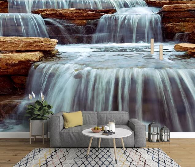 3D Small Waterfall WC138 Wall Murals