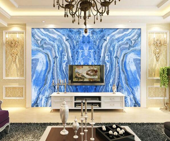 3D Blue Texture WC290 Wall Murals