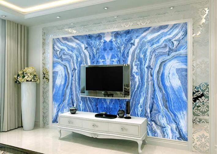 3D Blue Texture WC290 Wall Murals