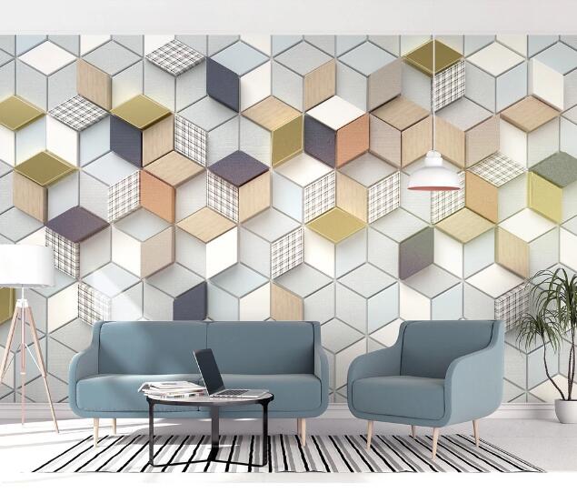 3D Small Square WC1650 Wall Murals