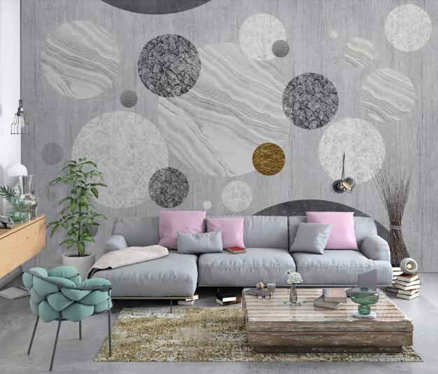3D Circular Pattern WC2570 Wall Murals