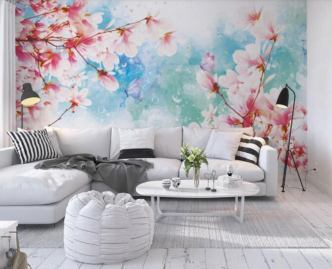 3D Sea Of Flowers WC733 Wall Murals