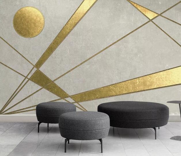 3D Golden Circle WC1092 Wall Murals