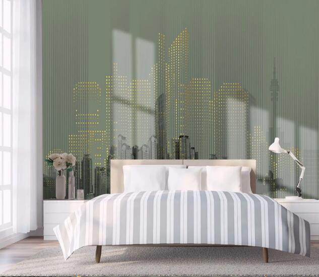 3D Prosperous Building WC2621 Wall Murals