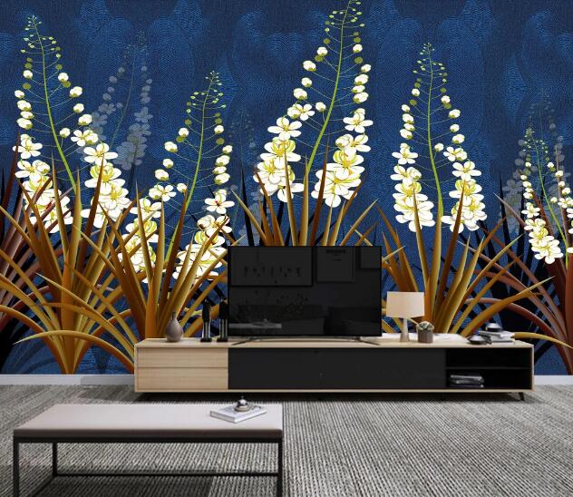 3D Grass Flower WC1401 Wall Murals