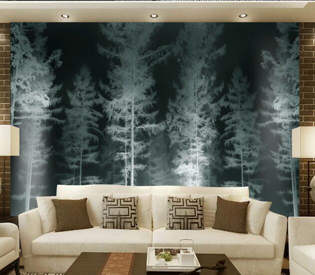 3D Light Forest WC1404 Wall Murals