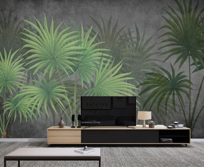 3D Plant Leaves WC1400 Wall Murals