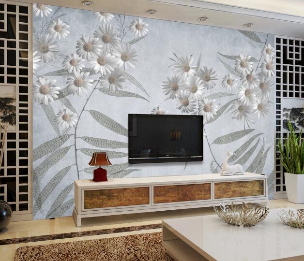 3D Chrysanthemum WC1375 Wall Murals