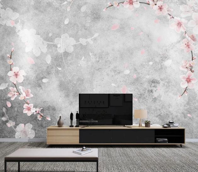 3D Peach Blossom WC1357 Wall Murals