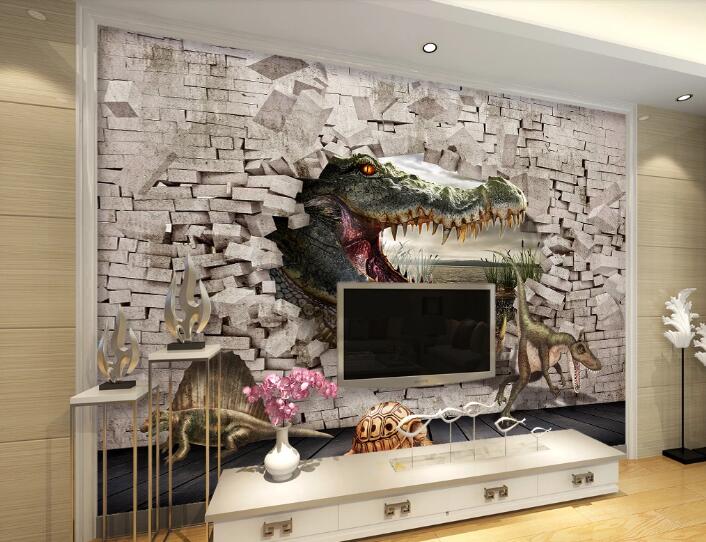 3D Fangs Dinosaur WC177 Wall Murals