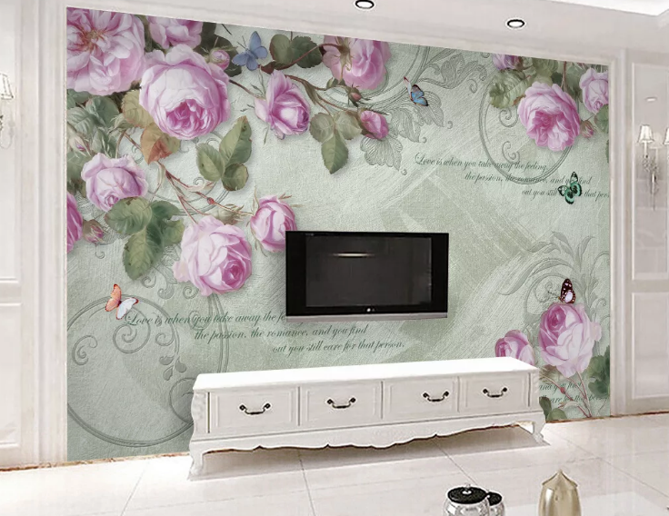 3D Rose Postcard WC622 Wall Murals